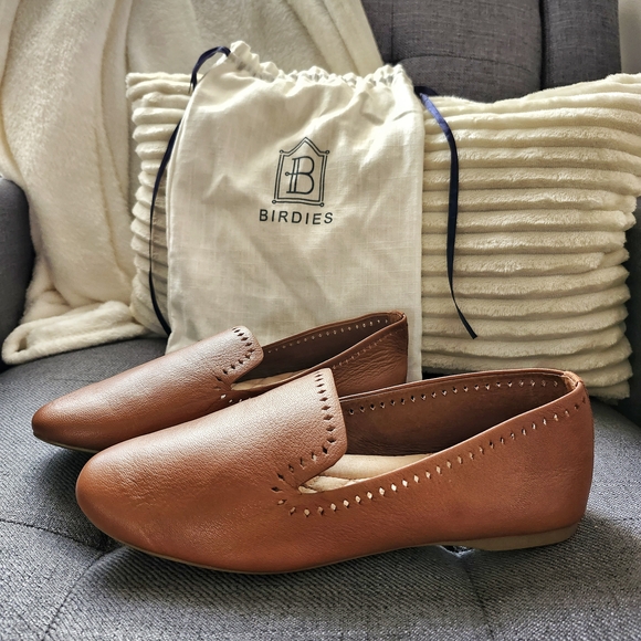 Birdies Shoes - Birdies The Starling Leather Laser Cut